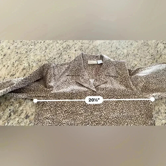 Liz Claiborne Animal Print Blazer Jacket Size 6 Petite BEAUTIFUL - Picture 8 of 12